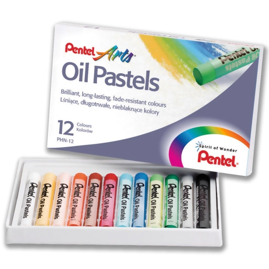 Pentel Öljypastellit 12-setti