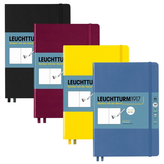 Leuchtturm1917 Sketchbook A5 Medium Port red