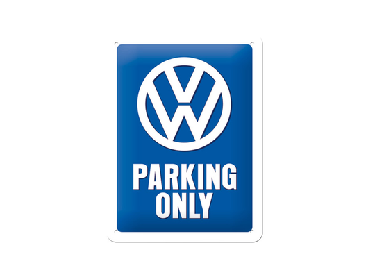 Retro metallitaulu VW Parking Only 15x20cm