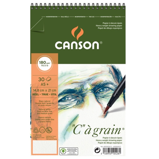 Canson C à grain 180g A5+