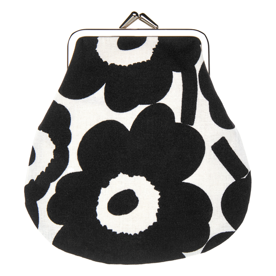 Marimekko Mini Unikko pieni kukkaro, valkoinen - musta