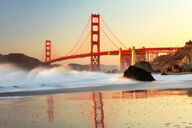 Canvas-taulu | Akustiikkataulu Golden Gate San Francisco 1048