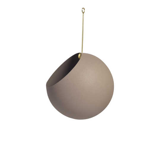 AYTM Globe roikkuva ruukku, pieni, taupe - kulta