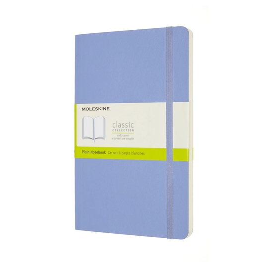 Moleskine Classic Soft Cover Large Hydrangea Blue Plain