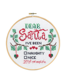 Kirjontapakkaus Taulu Dear Santa