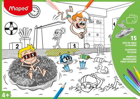 Maped - Photo Color Placemats to colour - Green