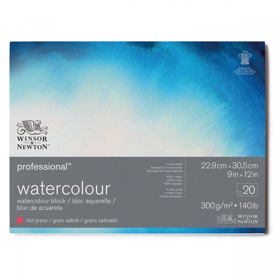 Winsor & Newton Professional Akvarellilehtiö HP 23x31cm 300g