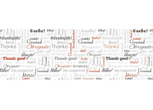 Keittiön välitila Thank you 260x60 cm