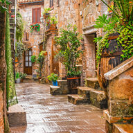 Canvas-taulu | Akustiikkataulu Kuja Pitigliano Tuscany Italia 2459