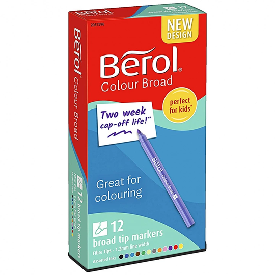 Berol Colour Broad Tip 12 kpl