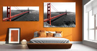 Canvas-taulu | Akustiikkataulu San Franciscon Golden Gate Bridge 1701