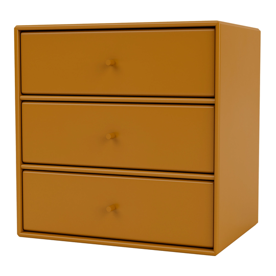 Montana Furniture Montana Mini moduuli 3 vetolaatikolla, 142 Amber