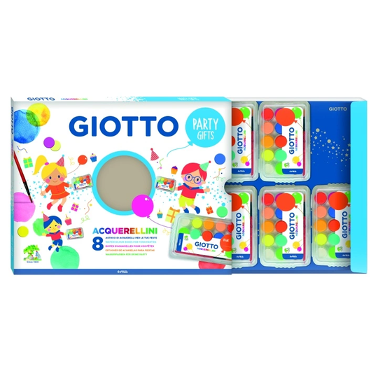 Giotto Acquerellini Akvarellivärit Juhlasetti x 8