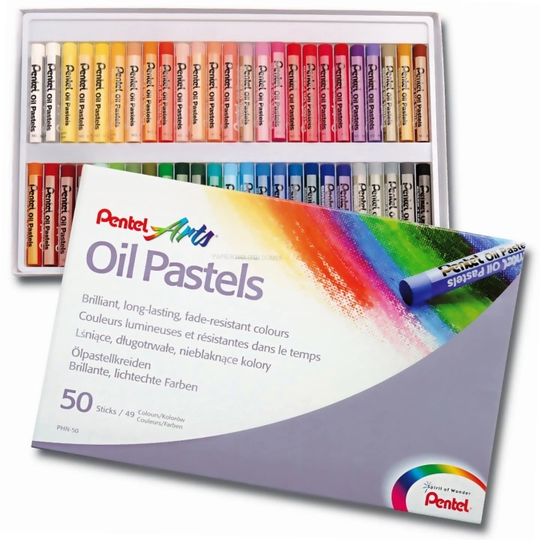 Pentel Öljypastellit 50-setti