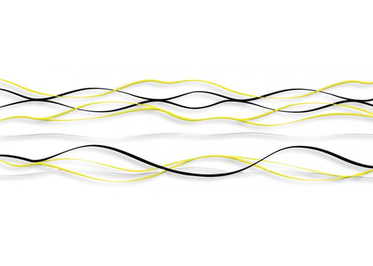 Keittiön välitila Yellow waves 350x60 cm