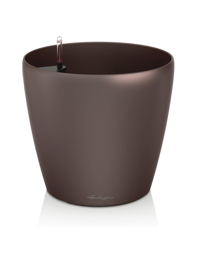 Classiko kiiltävä espresso metallic altakasteluruukku pyörillä, ∅60cm, korkeus 56cm