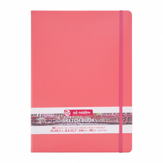 Art Creation Luonnoskirja A4 Coral Red