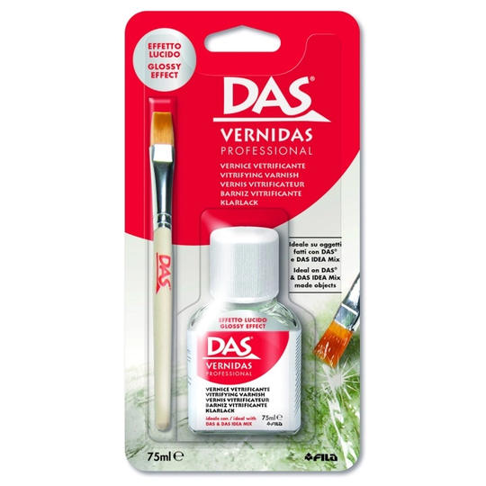 DAS Idea Mix Glossy Effect Varnish 75 ml + Sivellin