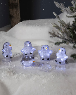 Star Trading Ulkokoriste LED Pingviinit