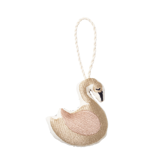 ferm LIVING Copenhagen kirjailtu koriste, Swan