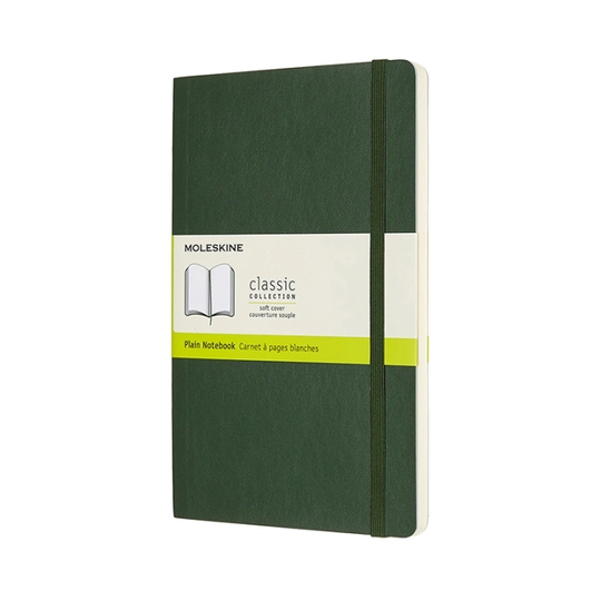 Moleskine Classic Soft Cover Large Myrtle Green Plain