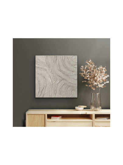 Tekstuurimaalaus `hiekka`40 x 40