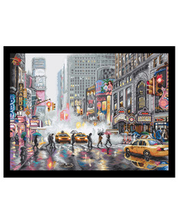 Kirjontapakkaus Taulu New York