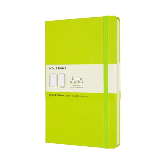 Moleskine Classic Hardcover Large Lemon Green Plain