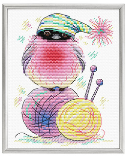 Kirjontapakkaus Taulu Rakkaus neulontaan