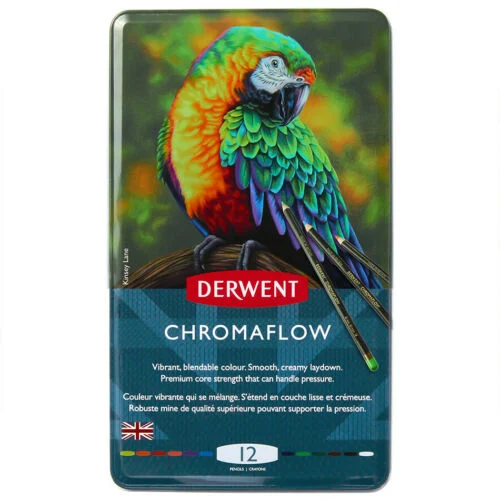Derwent - Chromaflow tin 12 ass.