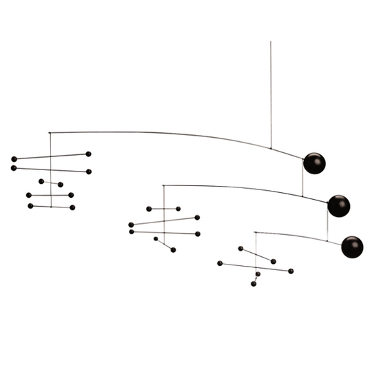 Flensted Mobiles Symphony in 3 Movements mobile, musta