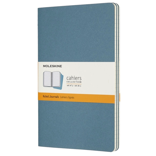 Moleskine Cahier Large Brisk Sininen Ruled