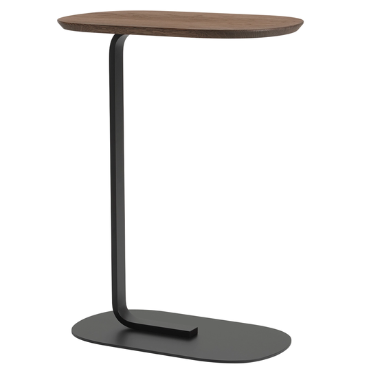 Muuto Relate sivupöytä, k. 73,5 cm, savustettu massiivitammi - musta