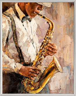 Diamond painting Saksofoni