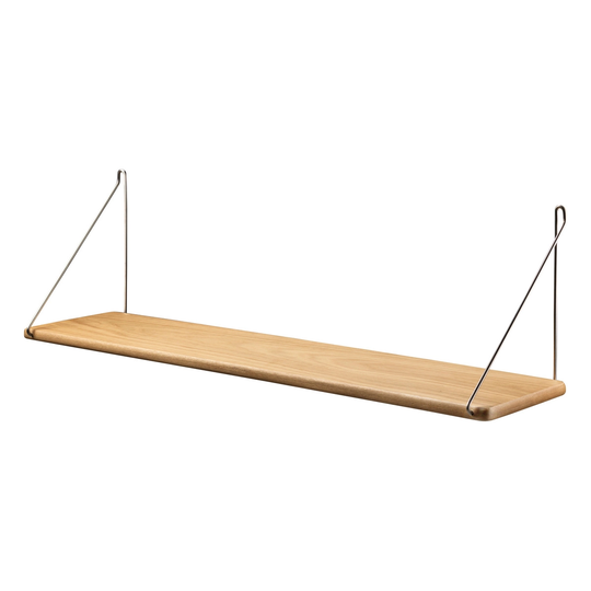 FDB Møbler B145 hylly, 20 x 90 cm, lakattu tammi - harmaa