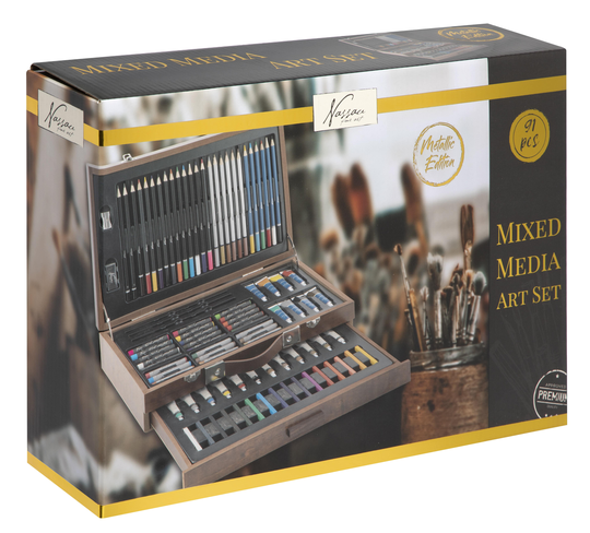 Nassau - Mixed Media Art Set 91 pcs - (K-AR0917/21GEA/G)