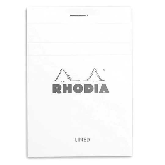 Rhodia Block Valkoinen No.12 Viivoitettu