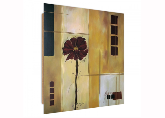 Taulu Burgundy flower 1 3D 30x30 cm