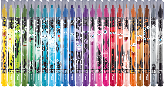 Maped - Color'Peps Felt Tip pens - Monster (24 pcs.) (845401)