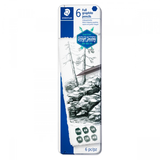 Staedtler Mars Lumograph Grafiittikynät 6-pack
