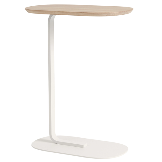 Muuto Relate sivupöytä, k. 73,5 cm, massiivitammi - luonnonvalkoinen