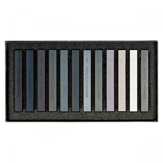 Lyra Pastellivärikynät Hard Grey Tones 12-setti