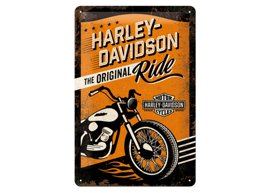Retro metallitaulu HARLEY-DAVISONTHE ORIGINAL RIDE 20x30 cm