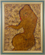 Juhani Palmun teos - Kultainen nainen - 85x105 cm