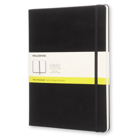 Moleskine Classic Hardcover XL Musta Ruled