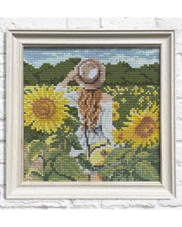Diamond Painting Auringonkukkapelto
