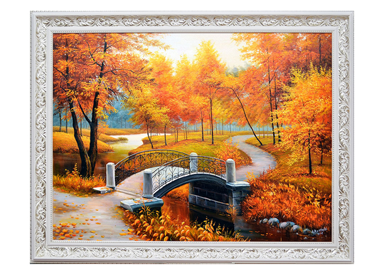 Öljymaalaus KULTAINEN SYKSY 110x140 cm
