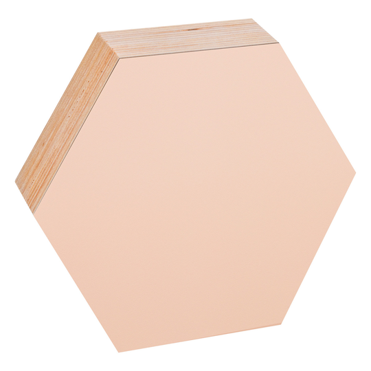 Kotonadesign Muistitaulu hexagon, 26 cm, puuteri