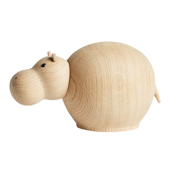 Woud Hibo Hippopotamus figuuri, keskikokoinen