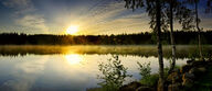 Canvas-taulu | Akustiikkataulu Auringonnousu Pyhäjärvellä 1676